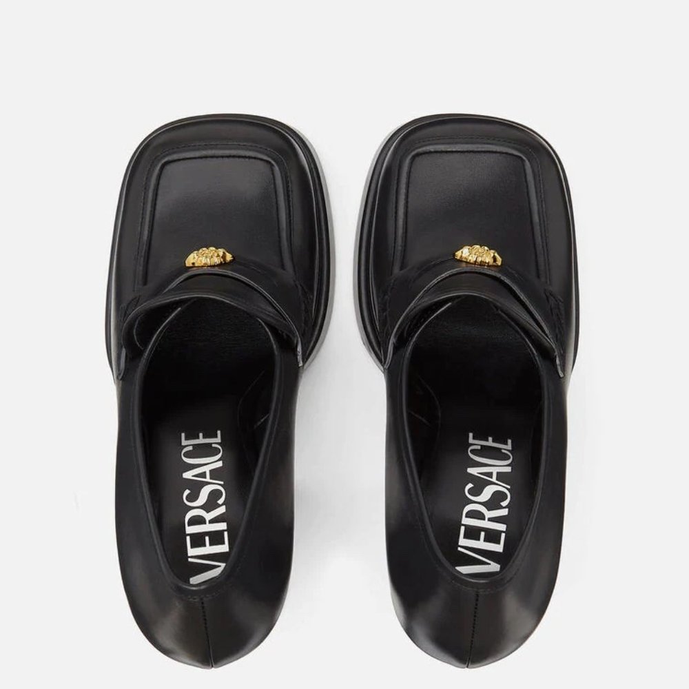 VERSACE AEVITAS PLATFORM LOAFERS IT 39 - Picture 9 of 10